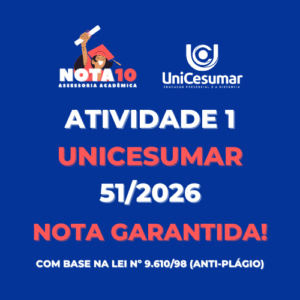 Atividade 1 – ADM – Teorias da Administração – 51/2026